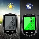 SEISSO Bike Computer Speedometer Wireless Waterproof Cycling Odometer, Smart Sensor, Auto Wake-up, Multi-Function Bicycle Speed Tracker with LCD Backlight Display gallery image
