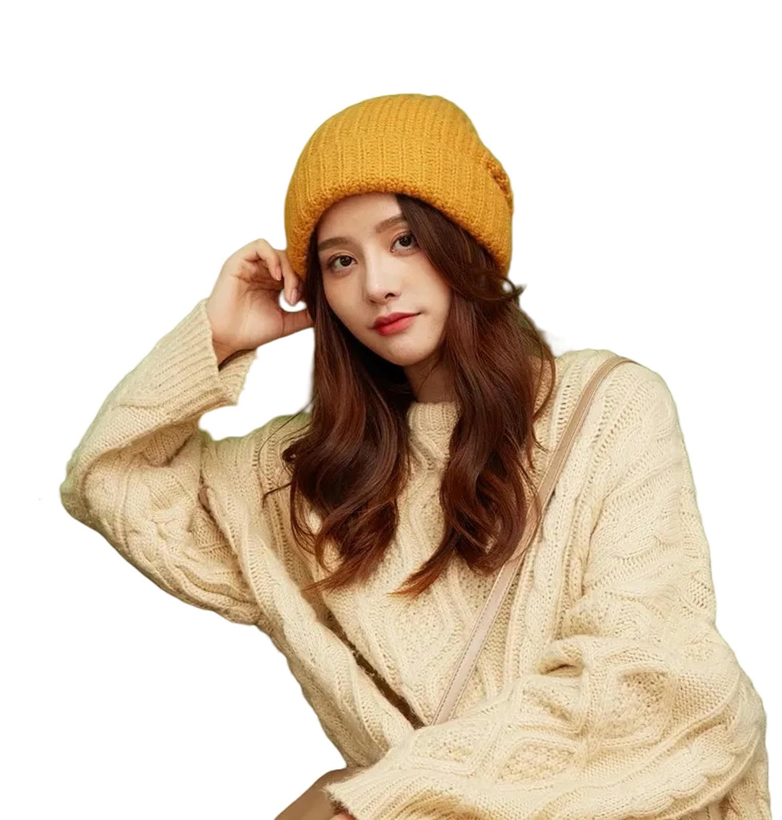 Bucket Hat Winter Warm Hats For Women Casual Stacking Knitted Bonnet Caps Men Hats Hip Hop Unisex Female Beanies