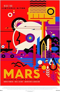 Mars Nasa Space exploration 30x40cm Art Poster Print