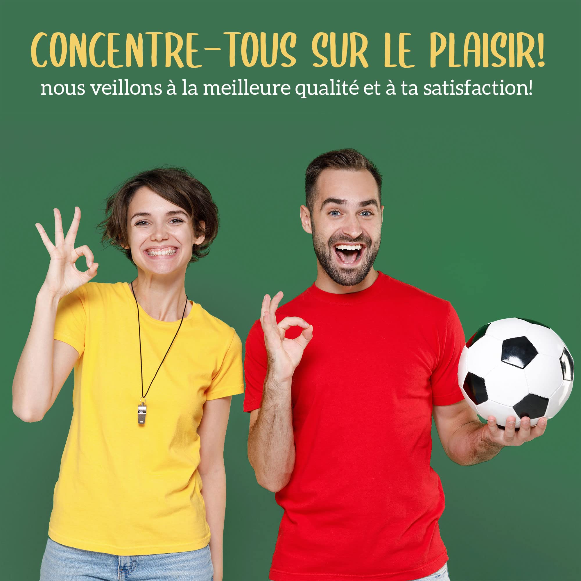 Villkin Pompe à ballon avec compartiment à aiguilles – Avec 4 aiguilles en métal, 2 aiguilles en plastique, 1 tuyau flexible – Convient pour le gonflage rapide du football, basketball, handball, etc