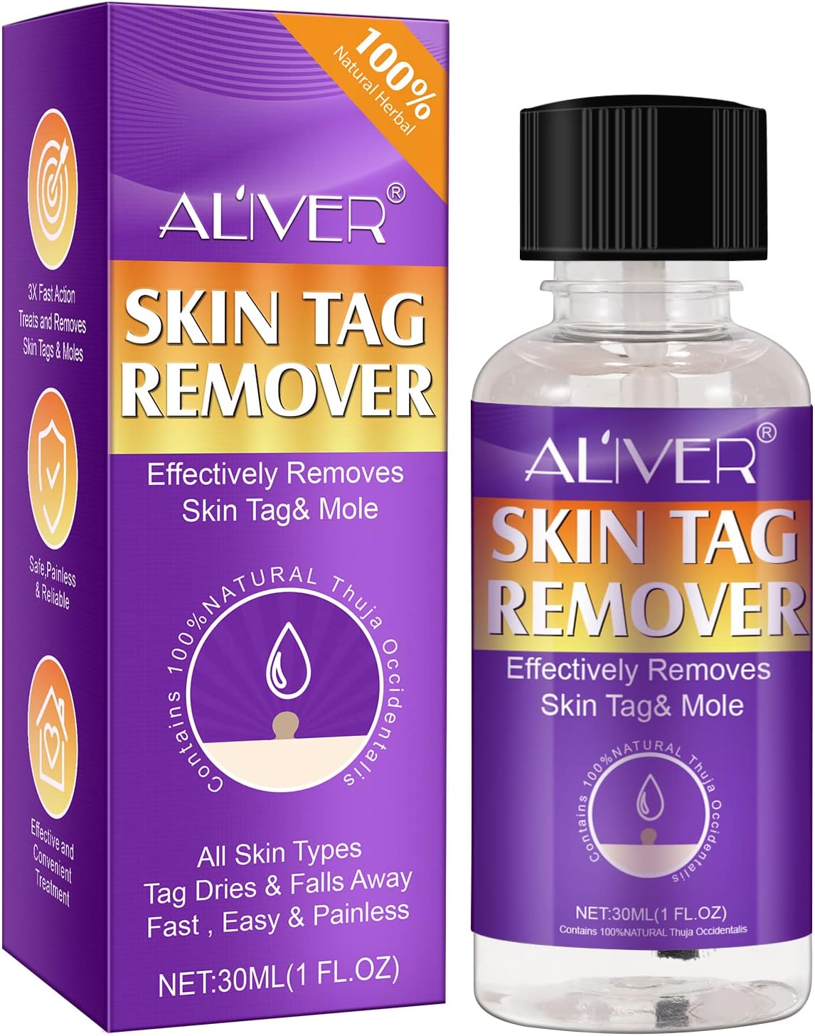 Skin Tag Remover, Wart Mole Extra Strength Removal Serum, No Painess, Scars, Suitable For Face And Body