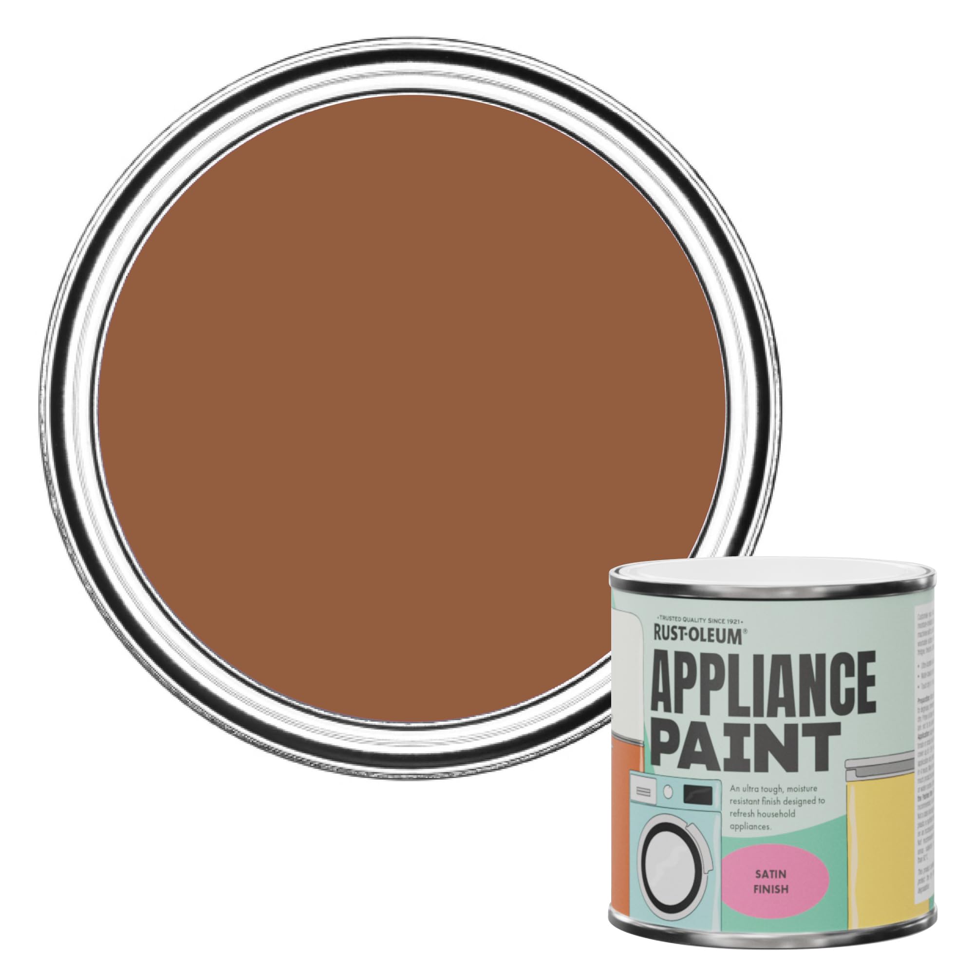 Rust-Oleum Appliance Paint in Satin Finish - Terracotta 250ml