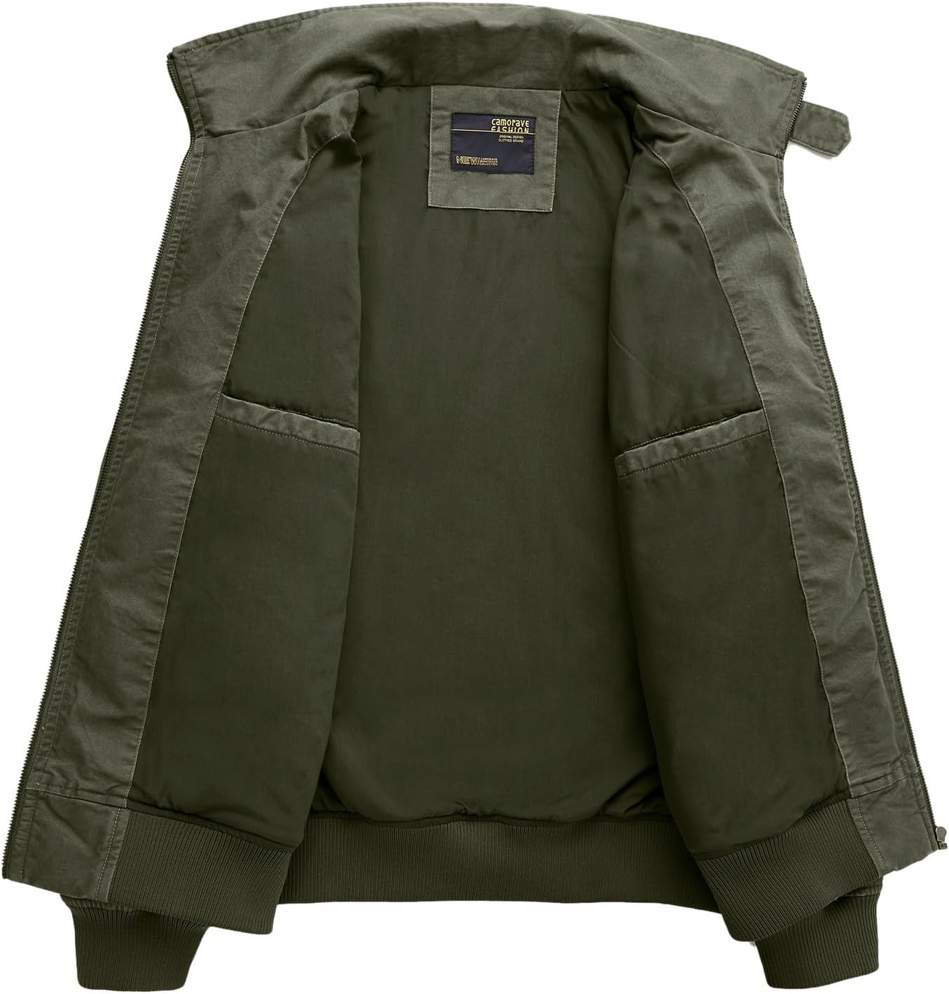 Mens Full Zipper Casual Outdoor Jackets Lapel Long Sleeve Sport Coat Fashion Going Out Streetwear with Pockets