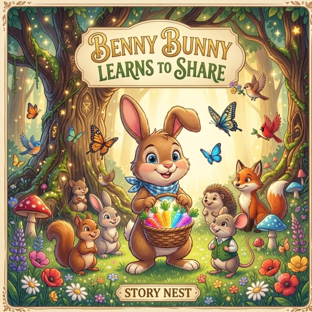 Benny Bunny Learns to Share: A Heartwarming Bedtime Story About Sharing (Benny Bunny Adventures)
