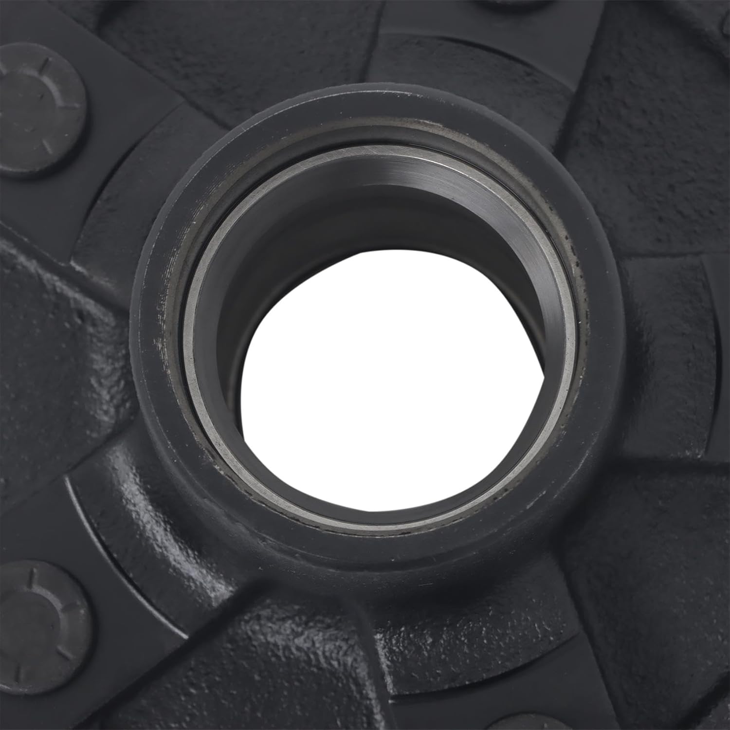 labwork 2 Sets 5 on 4.5 Inch Trailer Hub with Bearing Kit for 2000 Lbs Axles and 1-1/16 Inch Straight Spindle