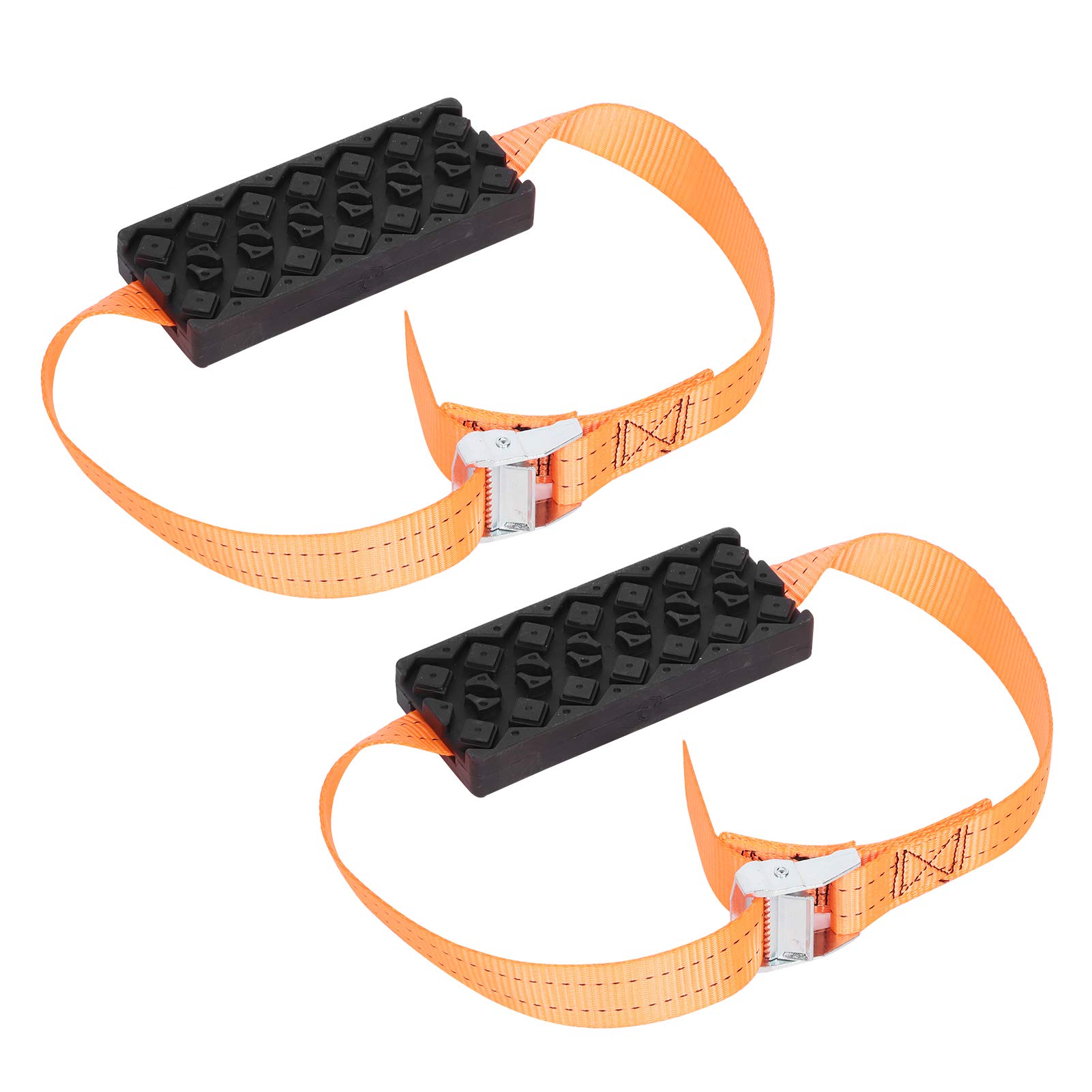 Fydun Cadena de Rueda de neumático, 2 Piezas de Cadena Antideslizante de Emergencia Hielo Nieve para Hielo/Nieve/Barro Carretera conducción Segura camión SUV Accesorios para automóvil