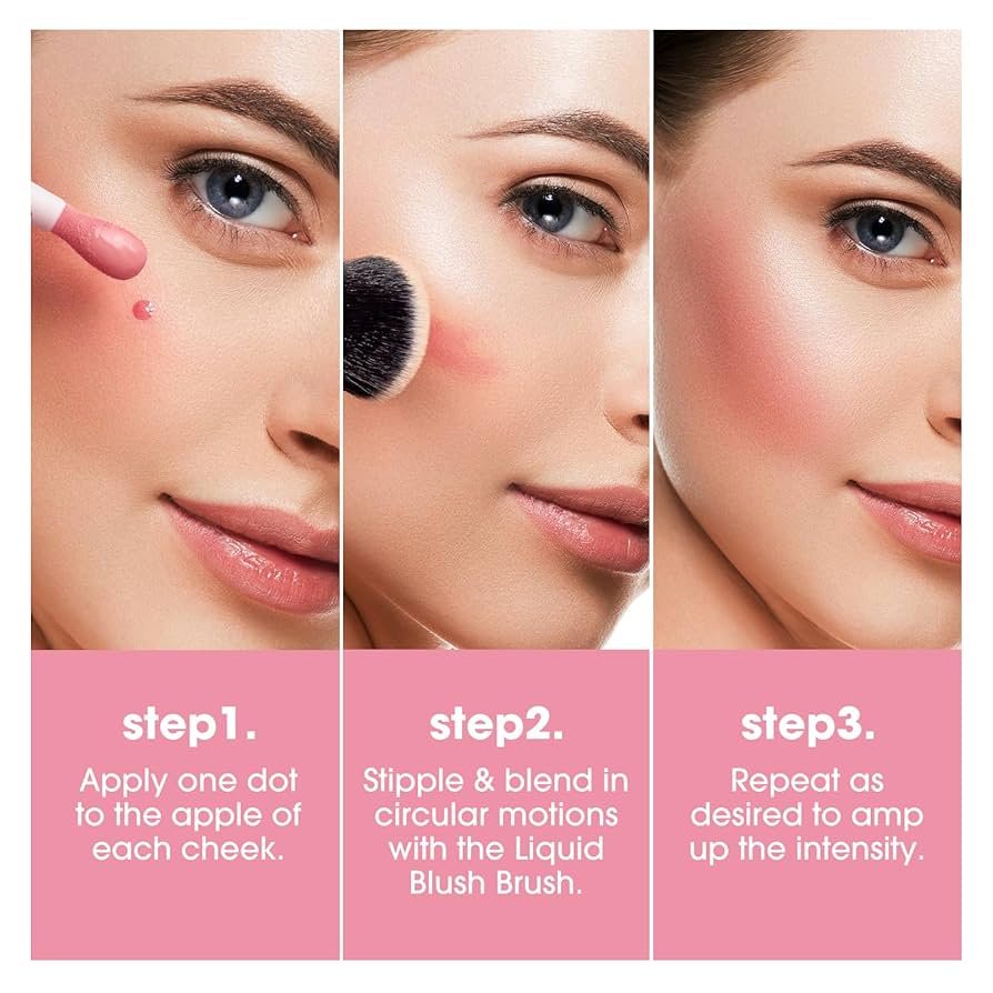 Amazon | リキッドチーク、頬用ソフトクリームチーク、自然な