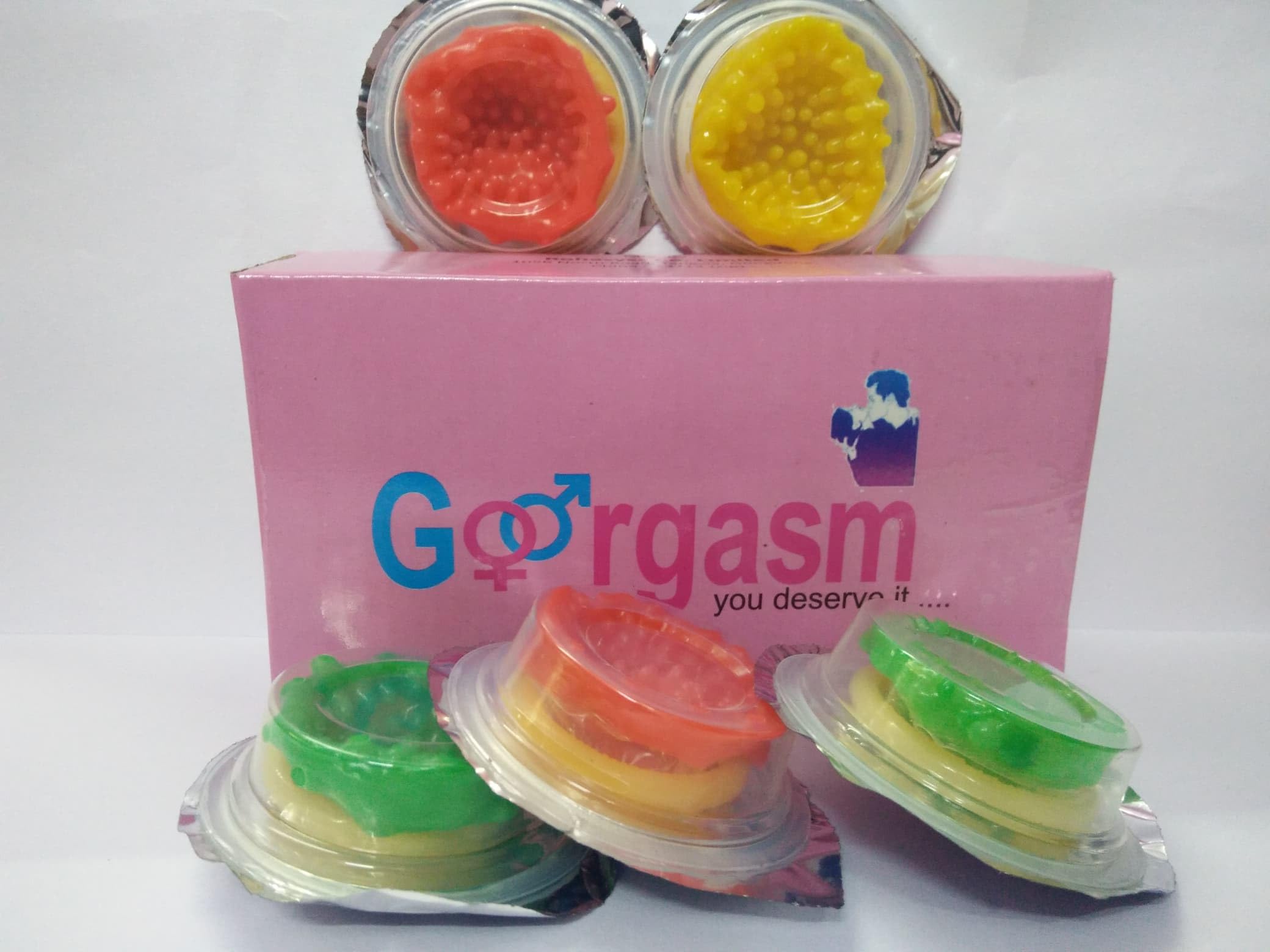 Goorgasm Special Shape Latex Sensitive Ribbed Dotted Extra Time More Pleasure Condom For Men(Pack of 5)-picture-14