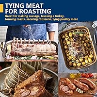 Vista 4 de PerkHomy Cordel de Algodón para Carniceros Hilo 500 Pies 2mm Cordel para Cocinar Seguro para Alimentos Manualidades Panaderos Cocina Carnicero Carne
