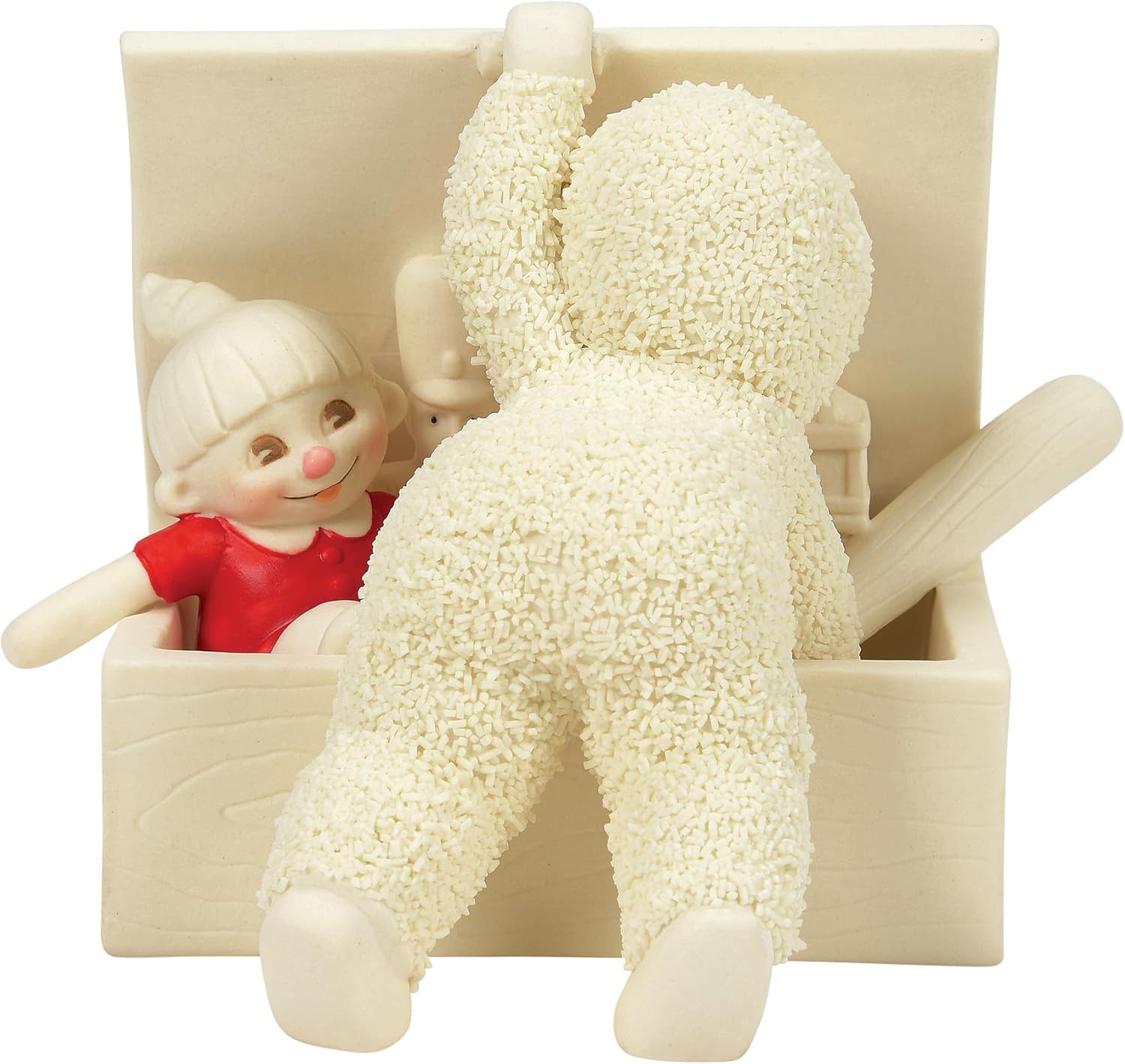 Department 56 Snowbabies Christmas Jubilee Looking Through Santa's Toy Chest Figurine, 3.03 Inch, Multicolor - Image 1 of 4