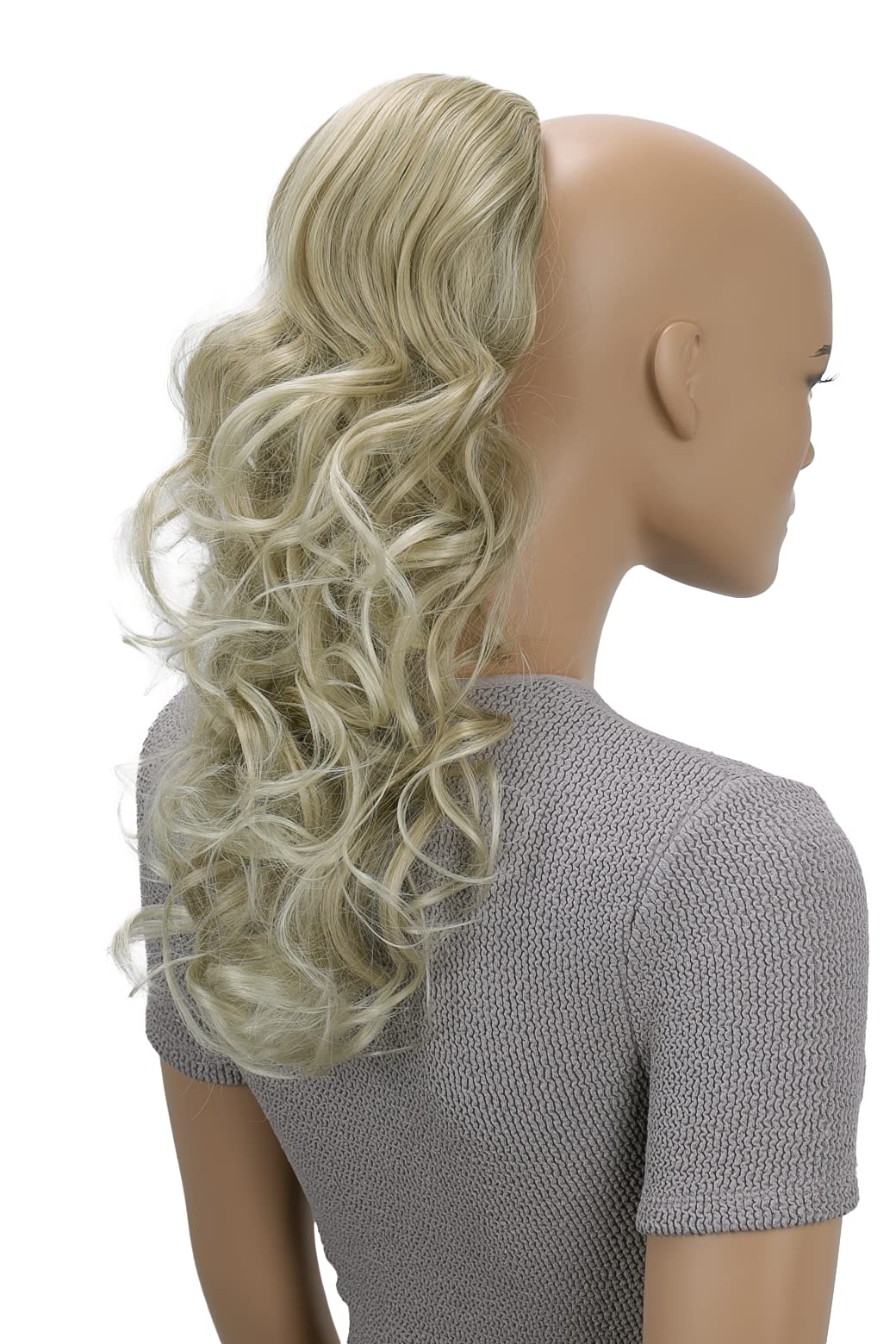 PRETTYSHOP 18" Hairpiece Ponytail Extensions Voluminous Wavy Light Blonde PH13