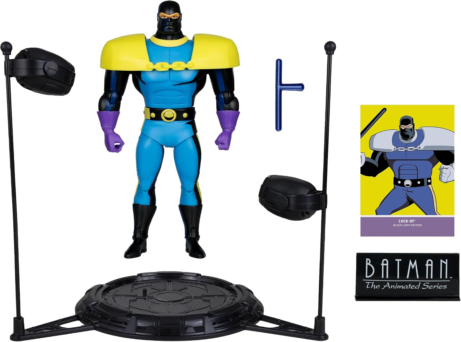 Batman: The Animated Series DC Direct Build-A Action Figure Wave 5 Lock-Up Black Light Edition (Gold Label) 15 cm
