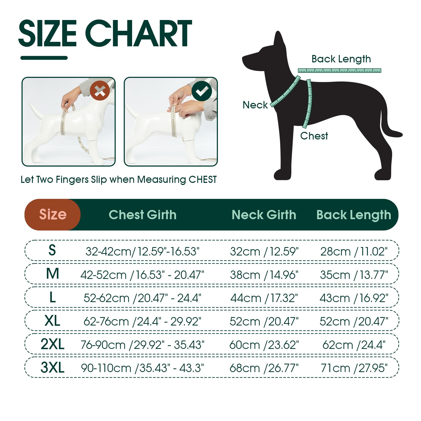 Kuoser - Cappotto impermeabile per cani XXX-Large, caldo gilet in pile con foro per pettorina con cerniera, facile da indossare con nastro magico, antivento, cappotto invernale per cani per