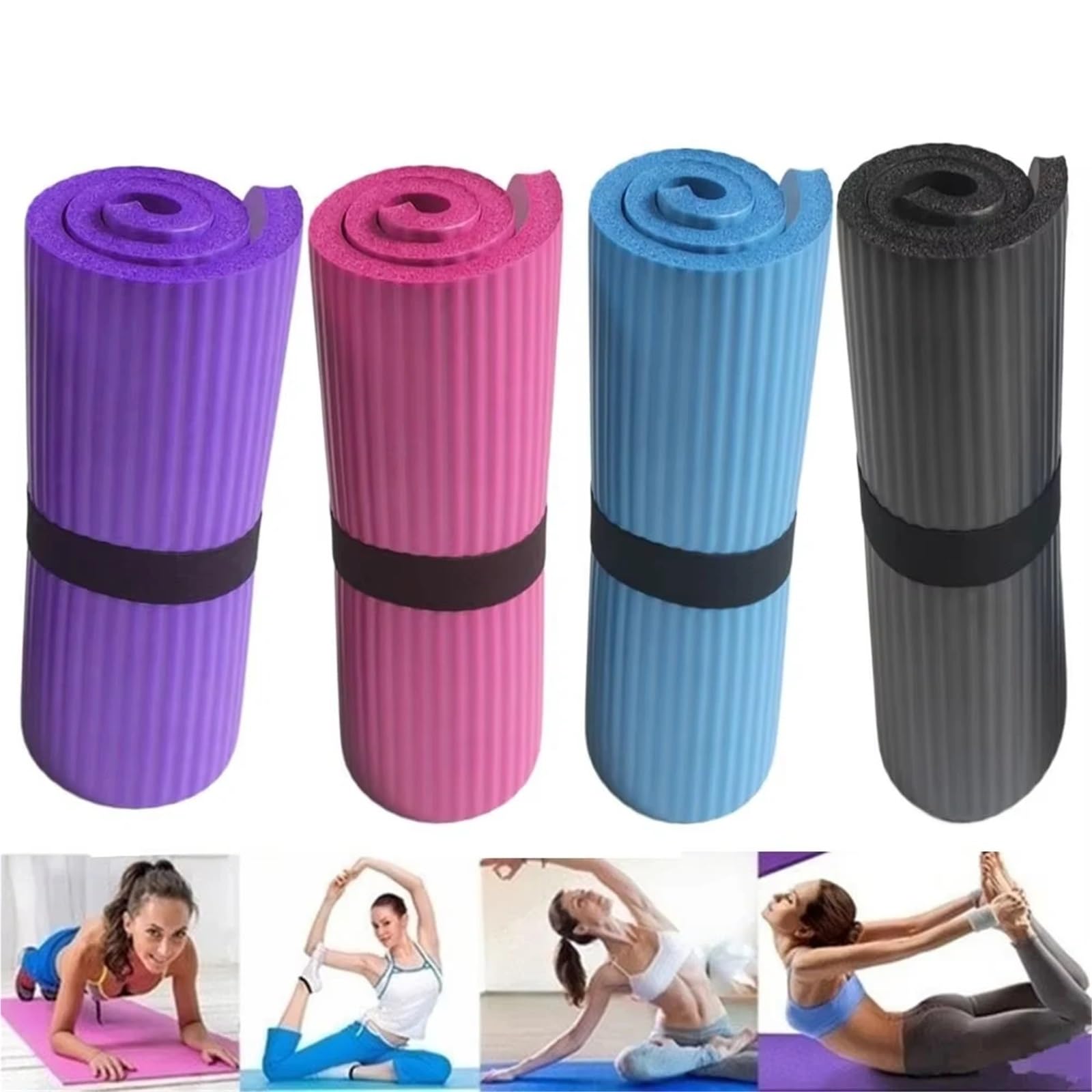 Rodillera multifuncional for Yoga, equipo de gimnasio 25x60CM, codo portátil plegable, estera soporte fuerte antisudor