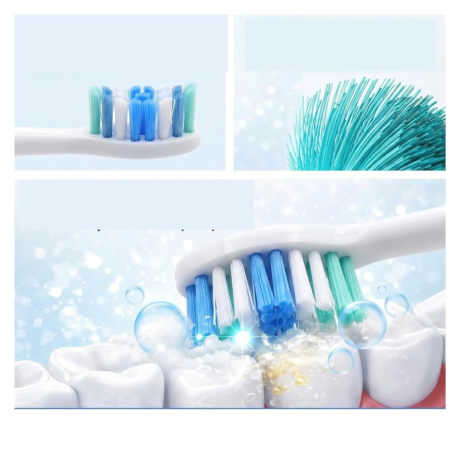 Testine di ricambio for spazzolino compatibili con la testina morbida Sonicare 4100 6500 6100 7500 5300 1100(20 pcs)