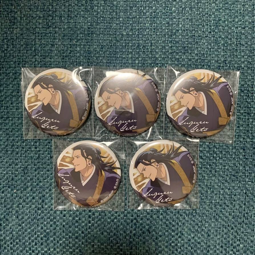 呪術廻戦0 ローソン 缶バッジ 夏油傑 4枚セット