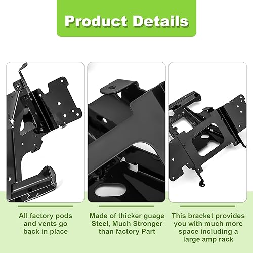 Miniatura 3 de Mofun Soporte de radio de carenado interior compatible con Harley Touring Road Glide FLTR/I, FLTRX 2015-2023, Road Glide Limited 2024 Reemplazo de