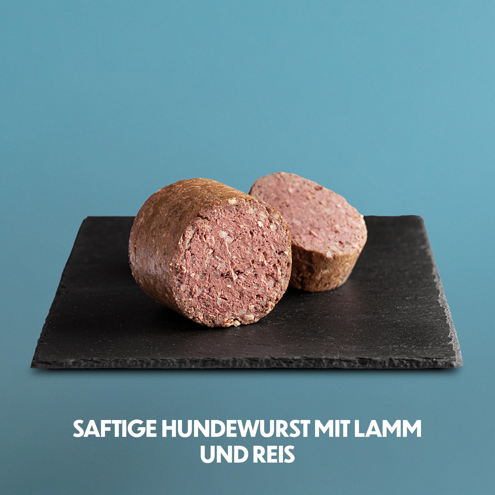 Kiełbasa dla psów, smak jagnięciny i ryżu, bez pszenicy, 800 g
