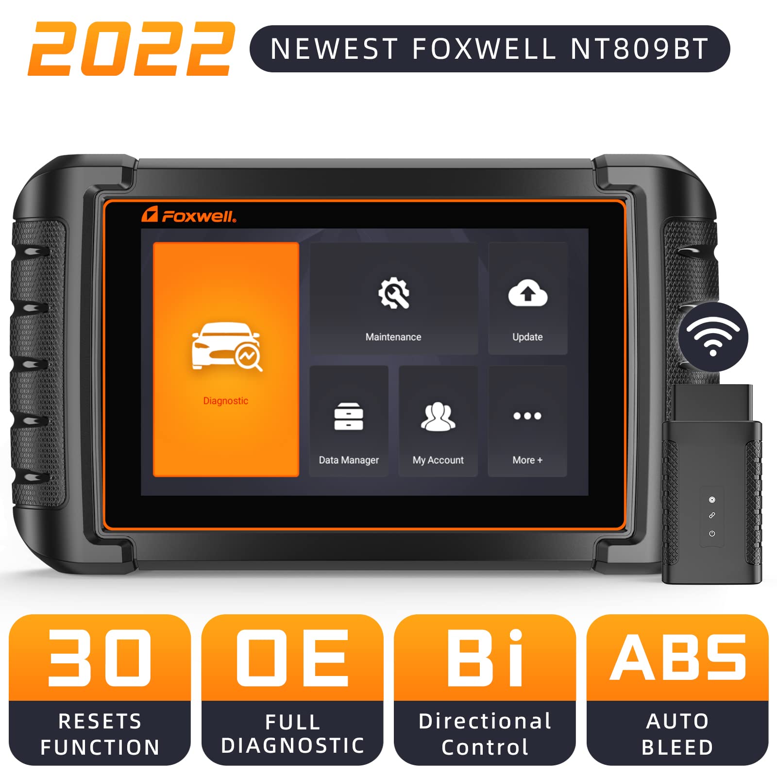 Buy FOXWELL Scanner Bluetooth NT809BT, 2022 Wireless OELevel All System BiDirectional Scan Tool