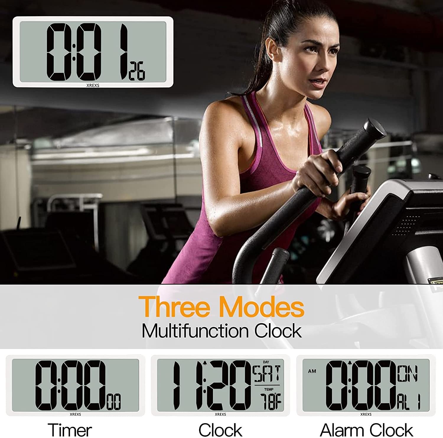 Amazon.co.jp: XXT 13.46 '' LCD.明確な認知症時計、寝室の家の