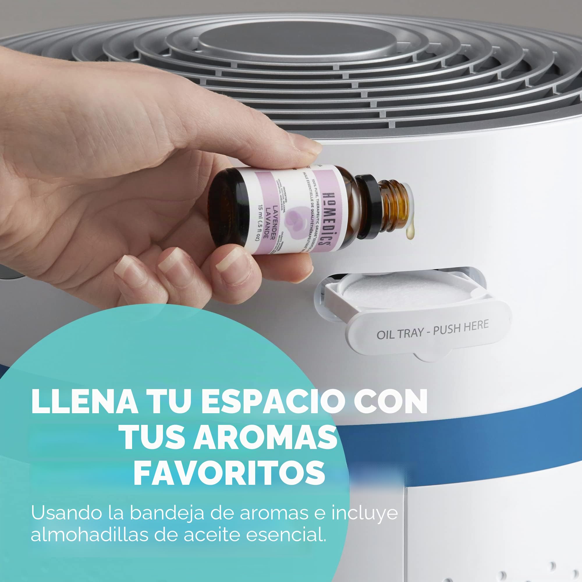 Homedics TotalClean 5 en 1 Deluxe Purificador de Aire