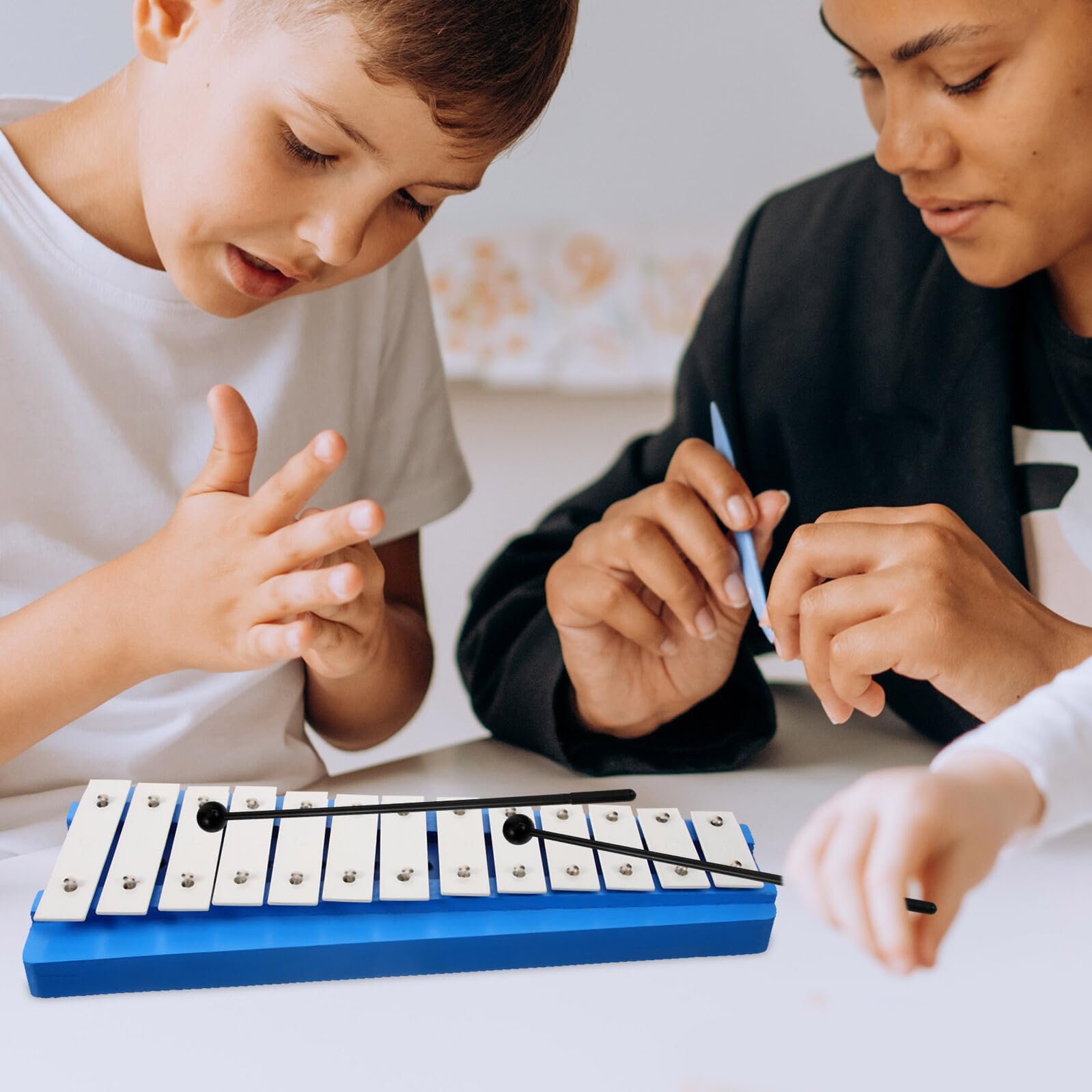 Xilófono Glockenspiel de 13 Notas para Niños Principiantes con Mazos