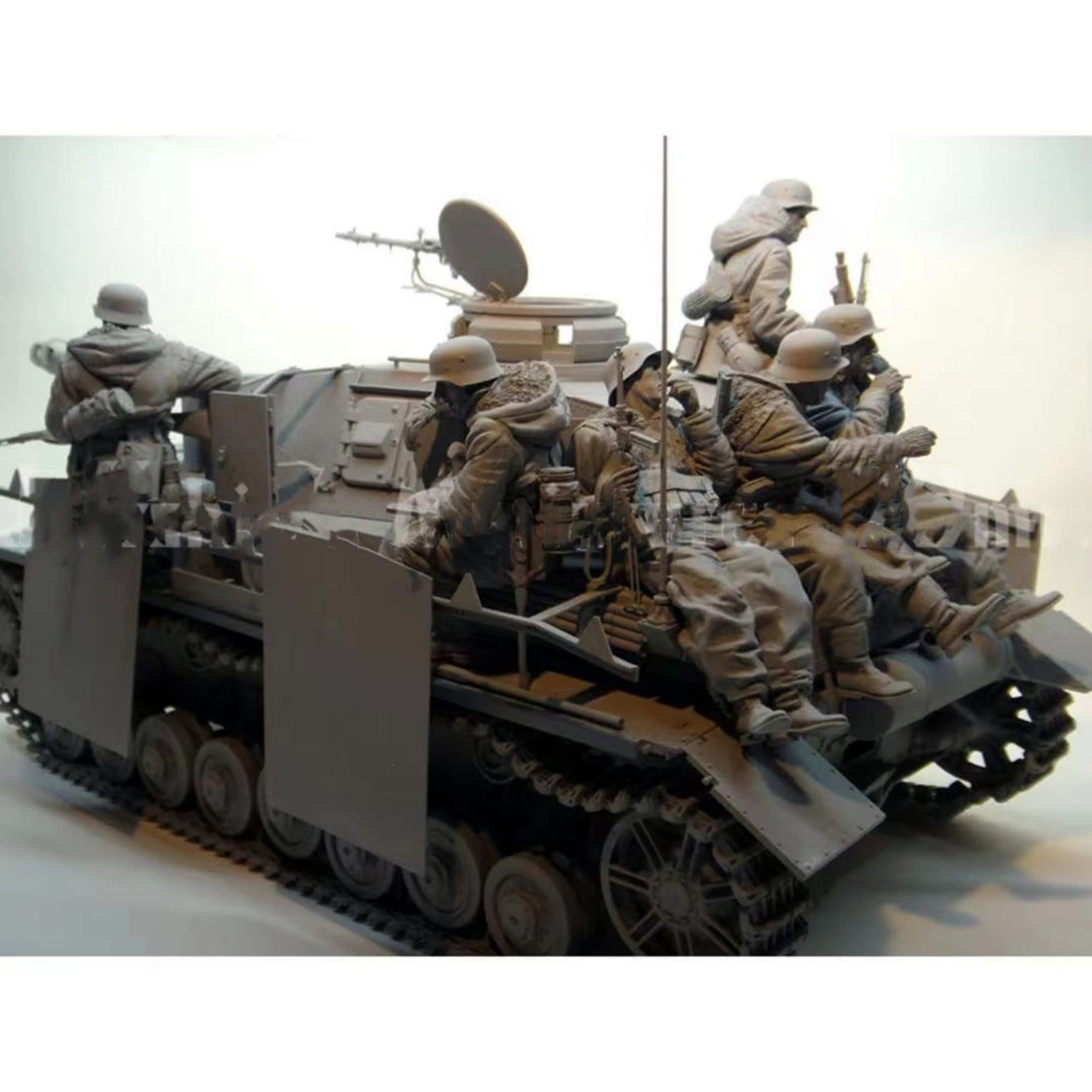 Figurines équipage de char US WW2 Europe 1944 maquette 1/35 DRAGON