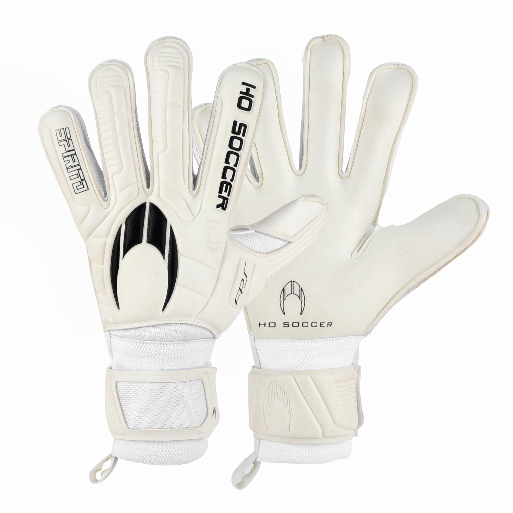 Guantes de Portero HO Soccer SPIRITO White Protek Flat Blanco