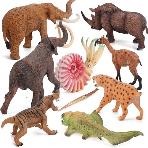 Miniatura 2 de 7 piezas de figuras de animales de peces de criaturas antiguas Dunkleosteus Nautiloidea Figurines de fiesta Favors Cake Toppers Decoración Juguetes