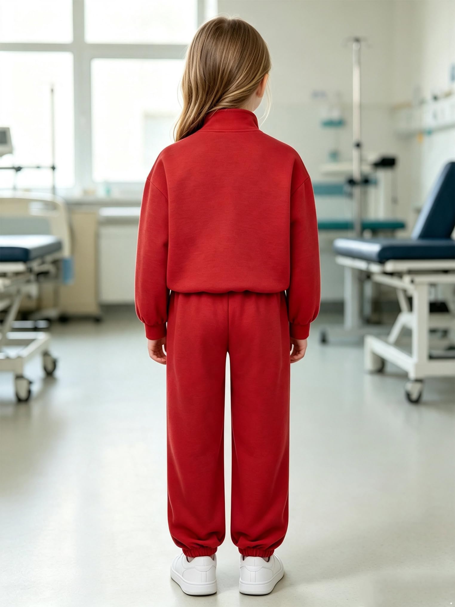 Jungen Genesungskleiderensembles Sportanzug Adaptive Kleidung Set | Schulanfang,Zwei Stücke,Seitenreissverschluss,Genesungsanzug Nach Operation,Baumwolle,Reißverschluss,Abreißbar,Laufen