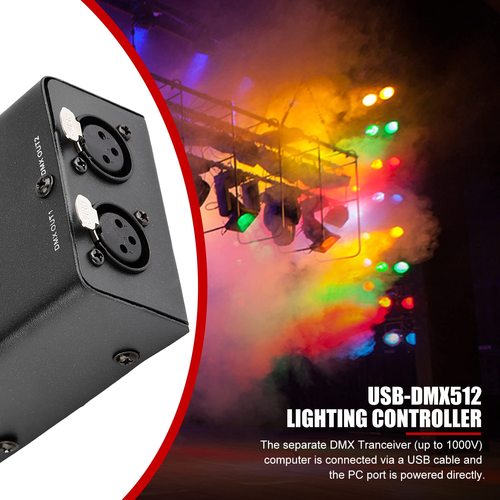 512-Channel USB a DMX DMX512 LED Light DMX-Stage Lighting Controller Canali Decoder Module