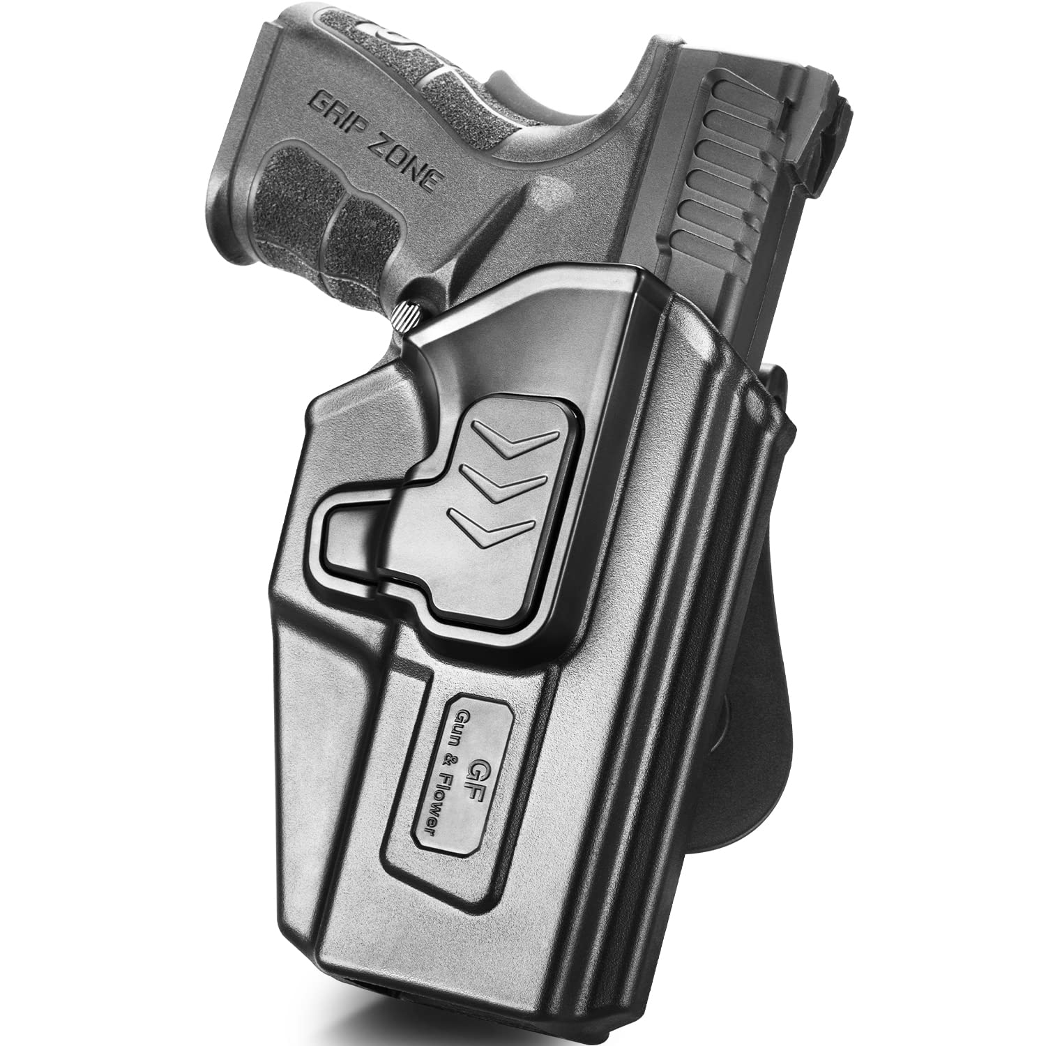 Gun&Flower OWB Holster for Beretta 92FS/ Taurus TH9 / TH9C Pistol/Sig Sauer P365/P365 SAS/Springfield XD-S/CZ P10C/ CZ P10C Airsoft/Springfield XD 4'' Service Model 9MM/.40 S&W/.45 ACP