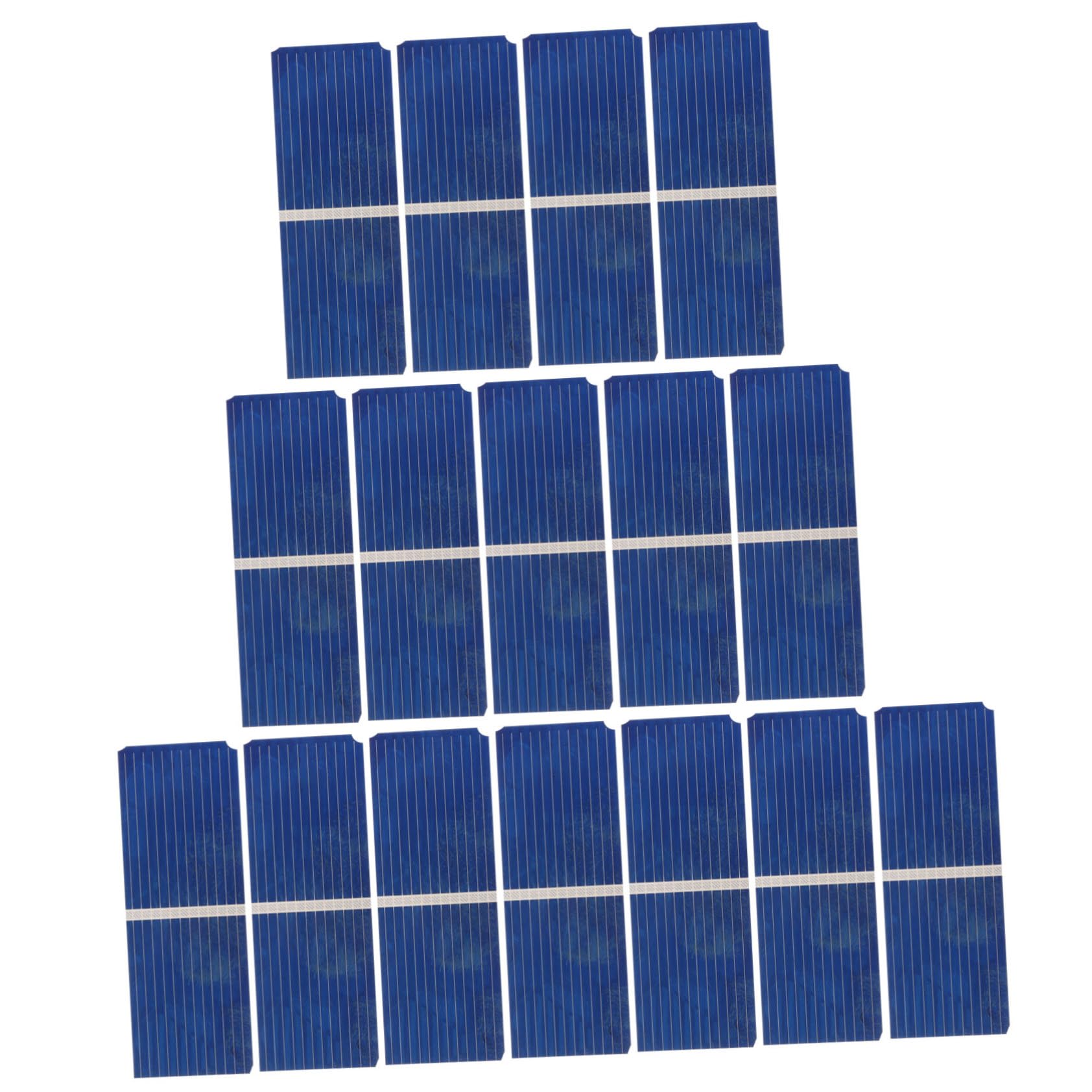 BCOATH 3sets Polycrystalline Solar Cell Portable Solar Panels Charger Easy DIY Kit 100pcs*3