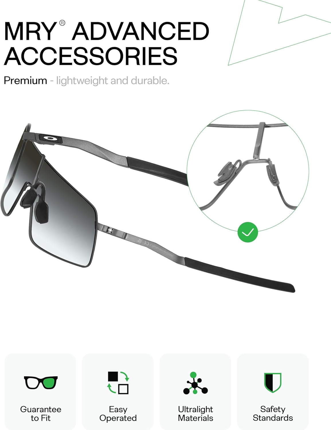 Mryok Replacement Earsocks Nosepieces Kits for Oakley Sutro TI OO6013 Sunglass - Opt