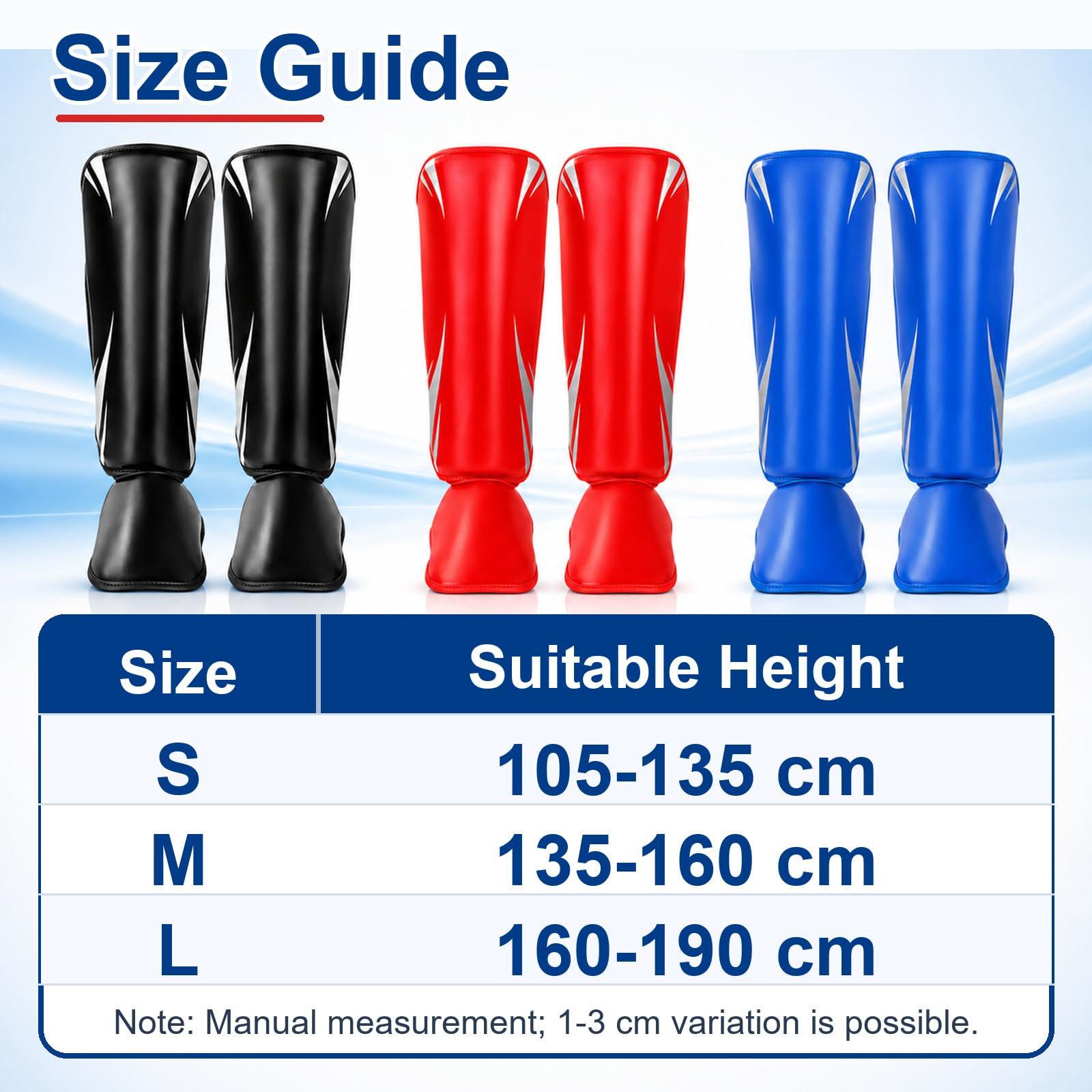 Piedi Protezione Shin Guard,Parastinchi da Kick Boxing Muay Thai,Parastinchi Karate,vestibilità Sicura,Regolabili,Comodo,per Boxe,Sport da Combattimento e Allenamento Quotidiano