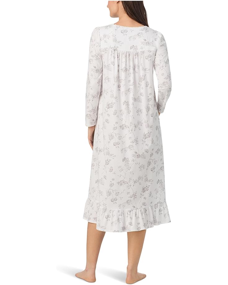 Eileen West Cotton Knit Long Sleeve Long Nightgown - #2 of 3