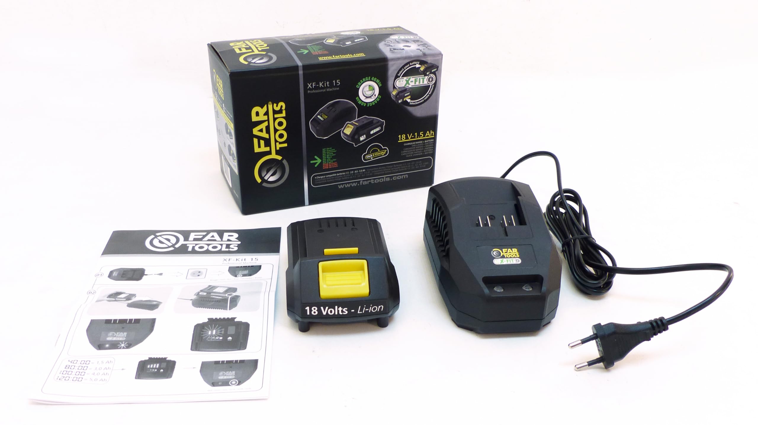 Fartools XF-KIT 15 Batería 1,5 Ah con cargador rápido