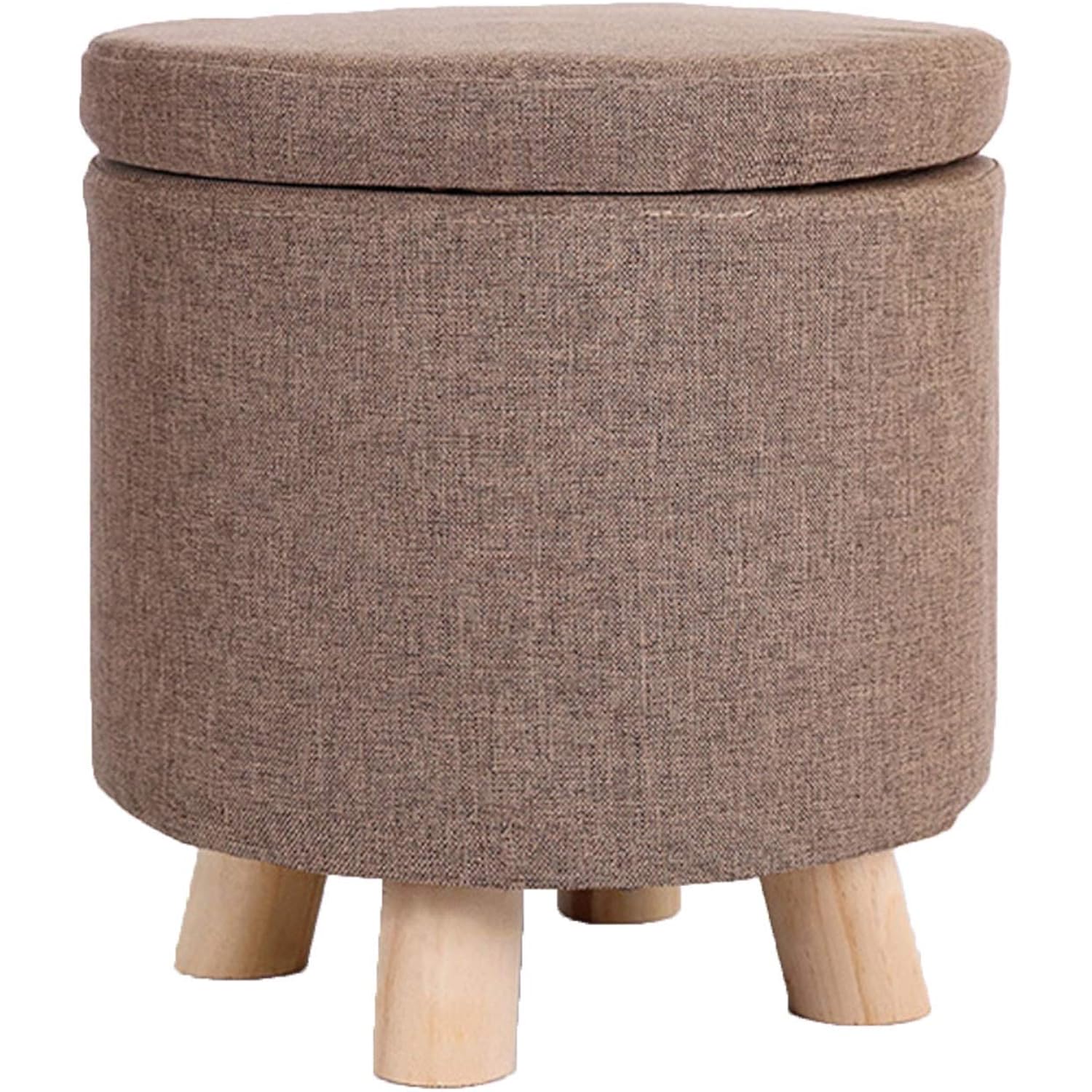 ACD Storage Stool Seat, Storage Chair Stool Soft Bag Footstool Linen