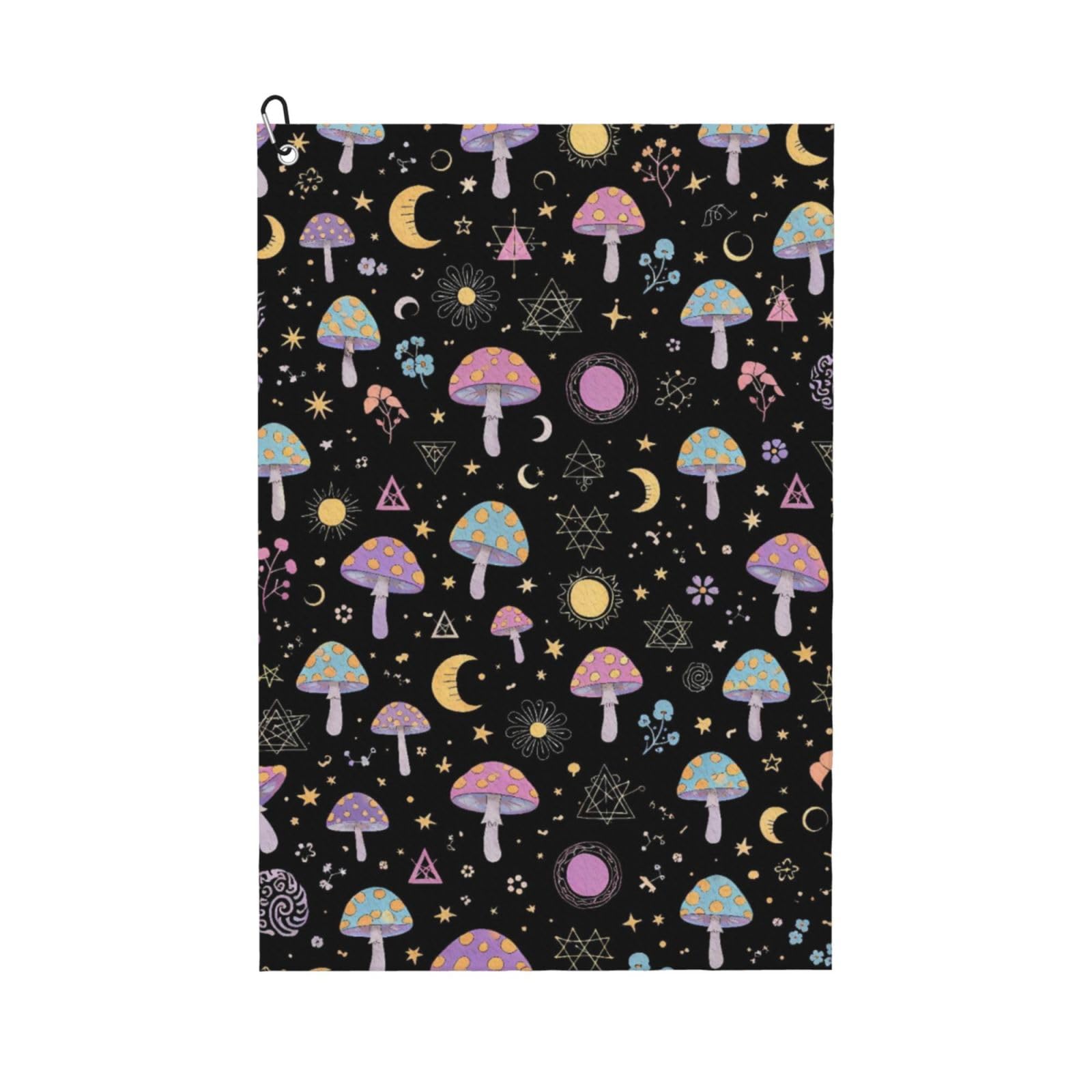 BSDFGSDD Neon Mushrooms Golf Towel 24 x 16 inches