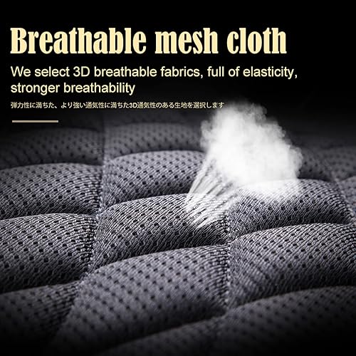 Miniatura 4 de FXJFCU 5-Seater Car Seat Covers Full Set Four Seasons Universal All-Inclusive Seat Cushions Waterproof Dustproof Leather Pad Compatible with Mazda