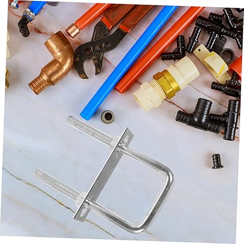 Miniatura 6 de Kit de pernos cuadrados en U de acero galvanizado de alta resistencia en forma de U para tubería de remolque de barco, marco grueso, hardware de