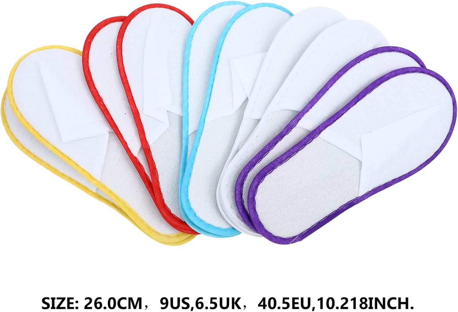 Holibanna 20pairs Disposable Guest Slippers Soft Plush Spa Slippers for Use Lightweight and Portable for Travel Safe and Mixed