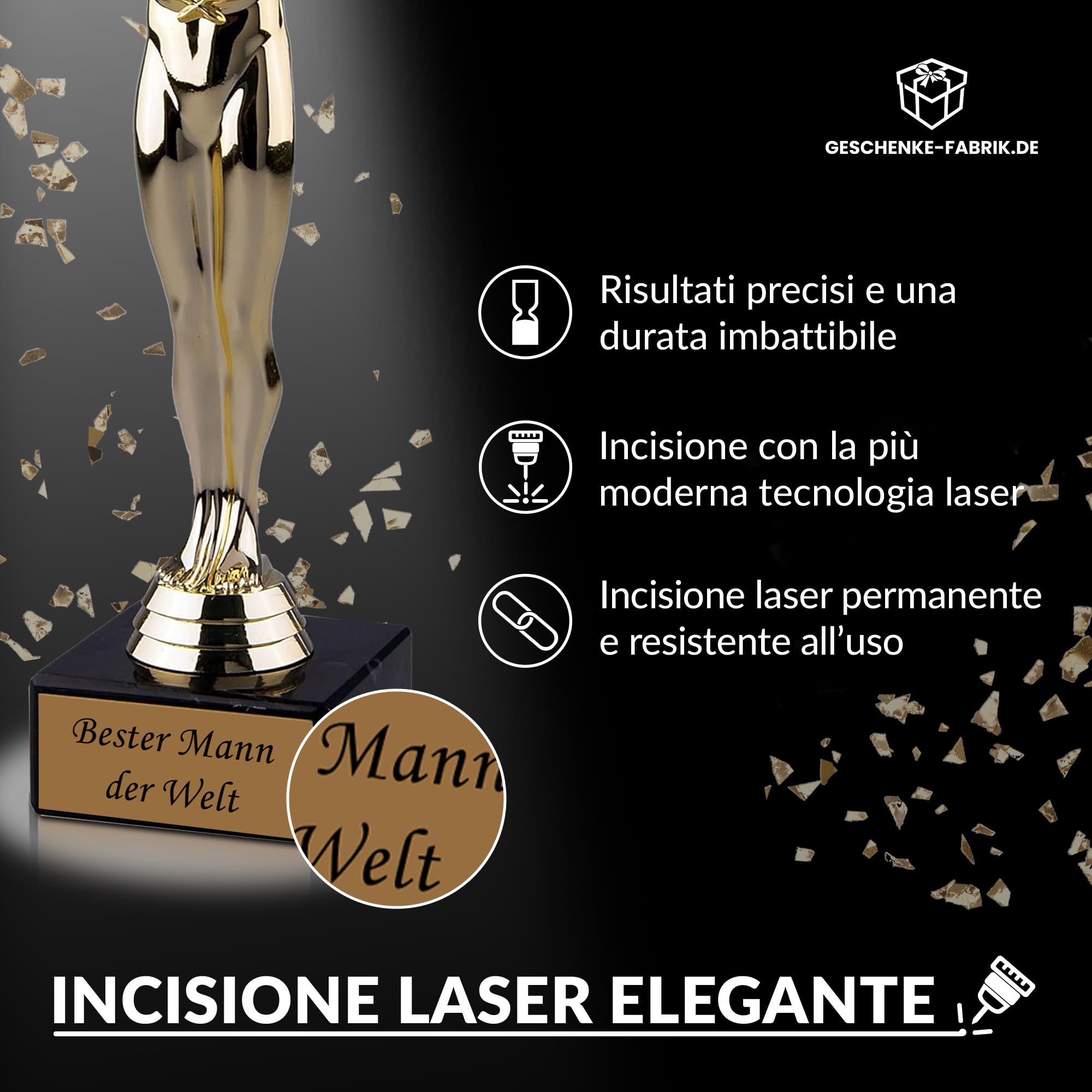 Trofeo Ikon Arti Marziali - Personalizzabile Con Incisione Gratuita Varie Misure