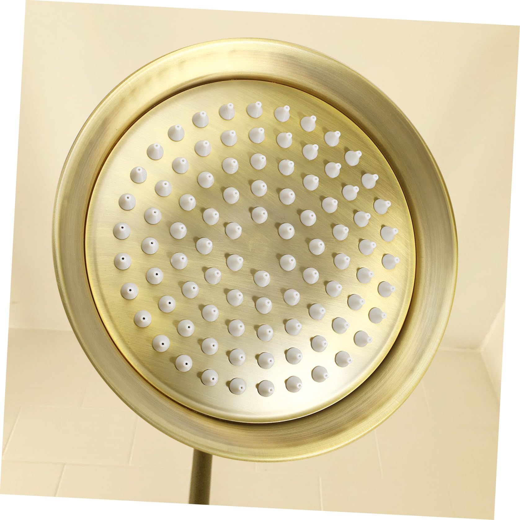 Cabezal de Ducha de Techo Marrón Boquilla de Ducha de Techo de Acero Inoxidable Compacto, para Baño y Hotel