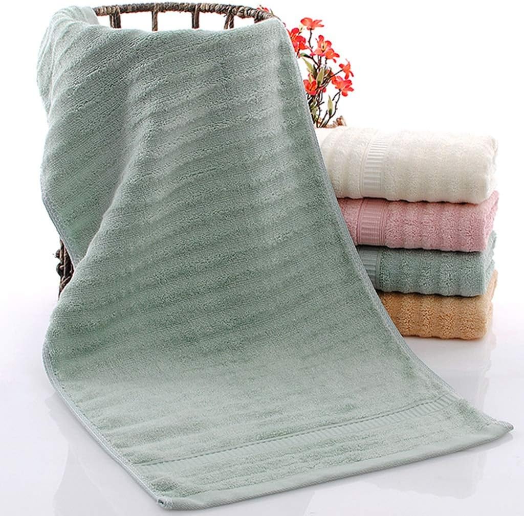 2 Pcs Cotton Solid Color Face Towel Fast Drying Travel Gym Camping Sports Soft Handchief Thick Toalha(OneColor)
