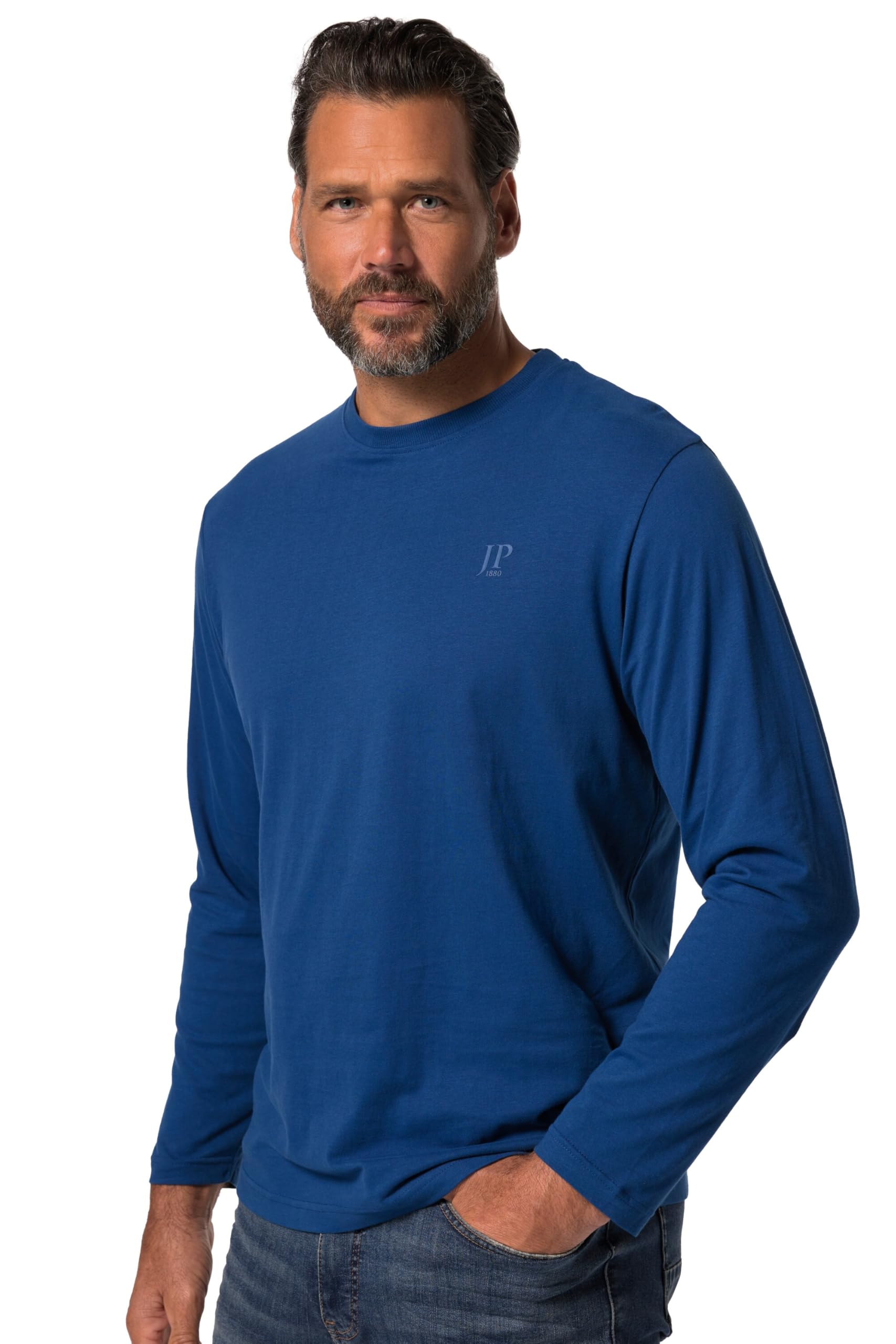 JP 1880 Men's T-Shirt, Ultramarine, 7XL