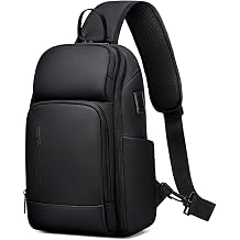 FENRUIEN Sling Chest Bag for Men Waterproof Crossbody Shoulder Bag 900D Oxford Travel Bags Holiday Essentials Anti-theft Small Backpacks USB Charging for Daily Commuting