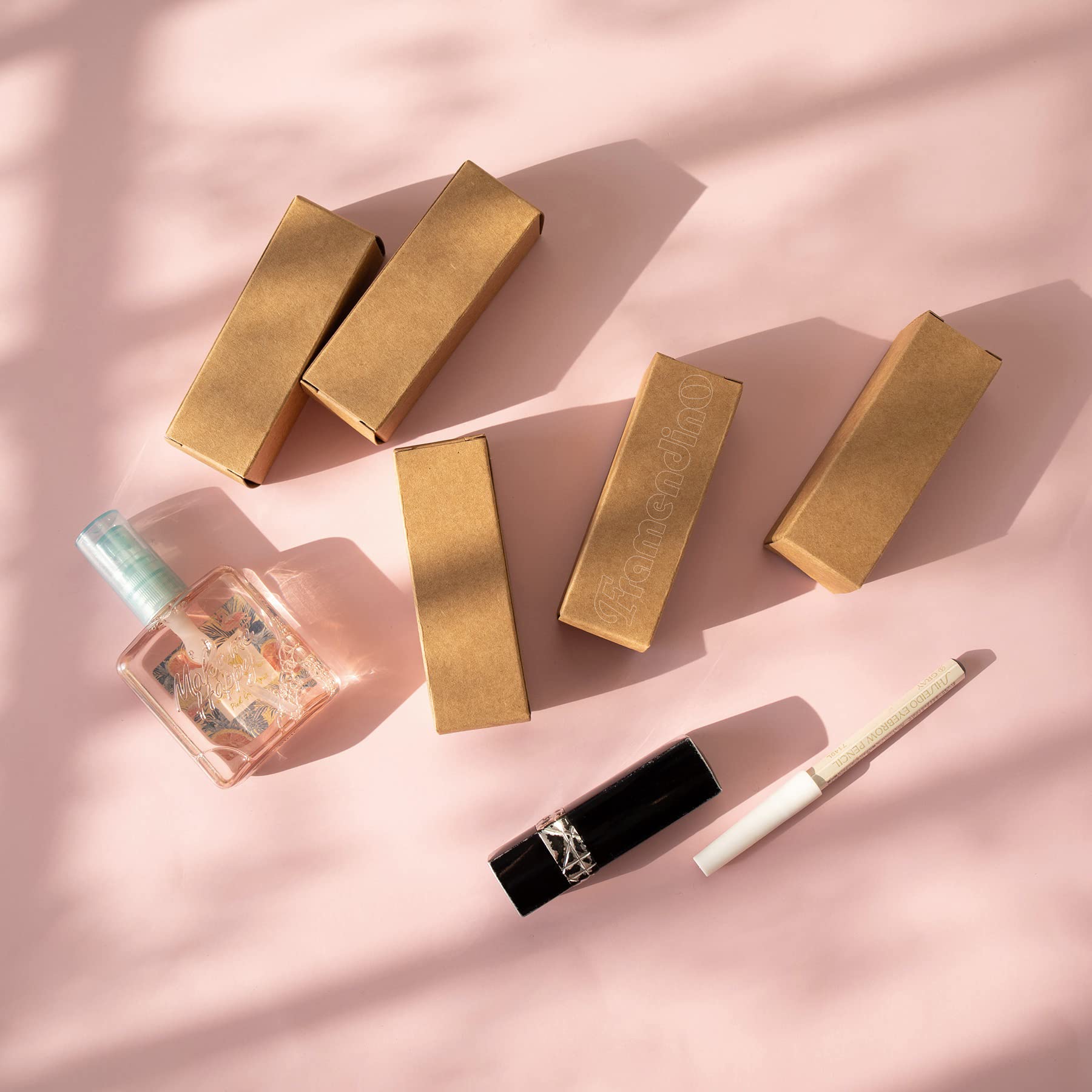 EXCEART Lippenstift-Verpackungsboxen 50 Stück – Kraftpapier-Etuis Für Lippenpflege & Kosmetik