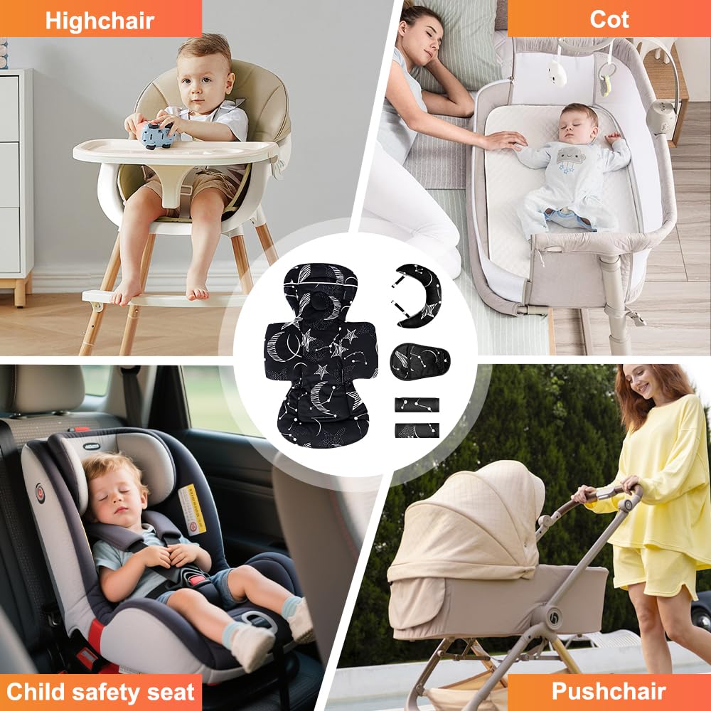 Riduttore per ovetto, inserto per neonato, ovetto con poggiatesta, cuscino per spalle, protezione cavallo, morbido cuscino per seggiolino auto, inserto per neonato, cuscino per seggiolino auto