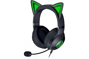 Razer Kraken Kitty V2 USB Wired RGB Headset: Chroma Kitty Ears -...